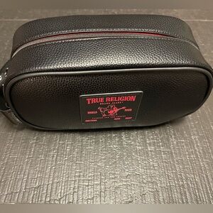 True Religion Black and Red Toiletry Bag! NWT